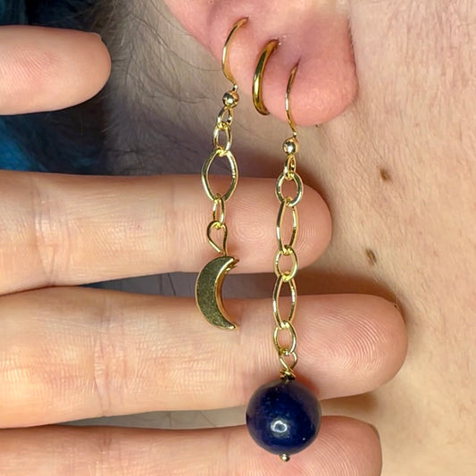 Moon Phase Dangles Set